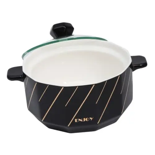 Produktbild: Alipis 1Stk Salatschüssel frühstücksbowl breakfast bowl frühstücksschale serviergeschirr Französische Suppentassen Ramen-Behälter Schüssel zum Servieren von Speisen Dessertschale Black