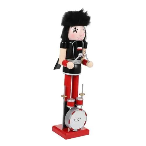 Produktbild: Alipis 1Stk Schaukeln Sie den Nussknacker Weihnachtsdekorationen Autodekoration Skulptur Dekor Wohnkultur Ornament Weihnachtsschmuck zu Hause Weihnachts-Nussknacker-Soldat-Schmuck hölzern