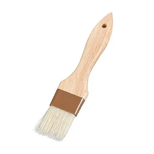 Produktbild: Alipis Wollbürste Mit Ergonomischem Holzgriff Bbq-fleischbürste Zum Einfachen Auftragen Von Soße Haarfreie Borsten Zum Kochen Bei Hohen Temperaturen Backen Und Für Desserts