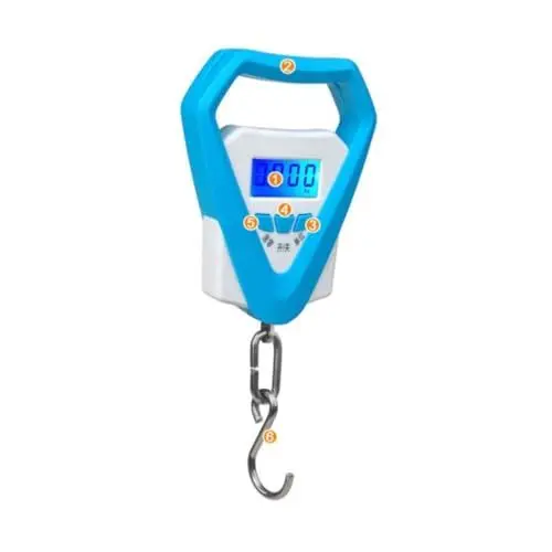 Produktbild: Alipis Mini-handwaage Digitalwaage Tragbare Waage Waage Elektronische Waage Hängehakenwaage 20 Kg Englische Ausgabe
