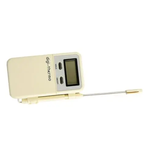 Produktbild: Alipis 1Stk elektronische Zeitschaltuhr digitales Thermometer Backthermometer Sondenthermometer BBQ-Thermometer Kochwerkzeug für die Küche Grill-Timer Beige