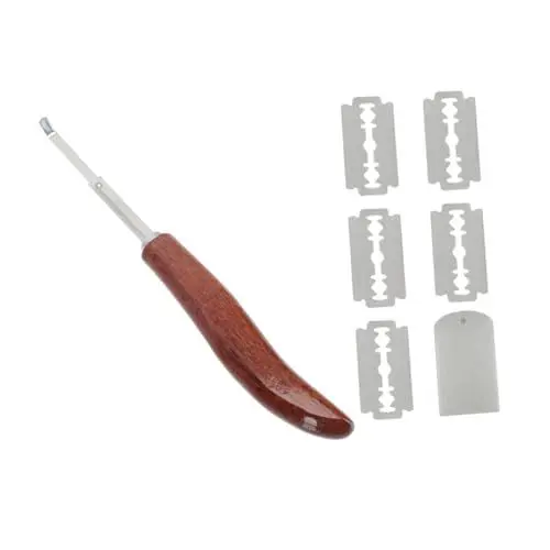 Produktbild: Alipis 1 Satz Brotschneidemesser brötchenmesser brotmesser Brotteigklinge mit Holzgriff Brotteig-Klinge Küchenutensilien zum Brotbacken praktischer Teigschaber Brot lahm Rostfreier Stahl