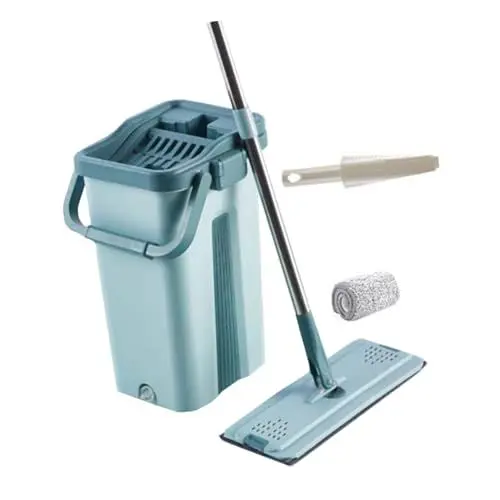 Produktbild: Alipis 1 Satz Mopp Putzeimer Reinigungszubehör Wischeimer Bodenwischer Bodenreinigungsmop mop Bucket Cleaning mop Non Hand Washing mop Fan mop Holder wischmop Kein Handwischer Kunststoff