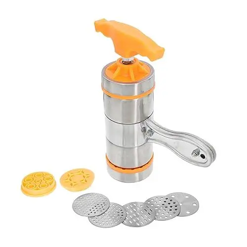 Produktbild: Alipis 1 Satz Nudelmaschine Für Zu Hause Pasta Gemüsenudelmacher Gemüse-entsafter-maschinen Haushaltsküchengerät Gemüsenudeln Manuelle Nudelpresse o Spaghettios Rostfreier Stahl