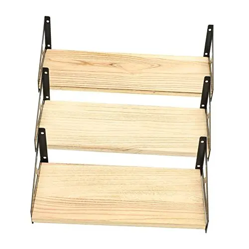 Produktbild: Alipis 1 Satz Regal Schwebend Badezimmer-wandorganisator Nützliche Ablagefläche Kleinigkeiten-Organizer Wandständer Aus Holz Kleinigkeiten Rack Bergahorn Europäischer Stil Eisenholz