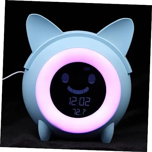 Produktbild: Alipis 1 Set Kinder Weckuhr Wecker Licht Nachttischlampe Nachttisch Schreibtischlampe Elektronischer Wecker Nachttischuhr Kinder Tischlampe Dekorative Nachtlampe Kinderuhr