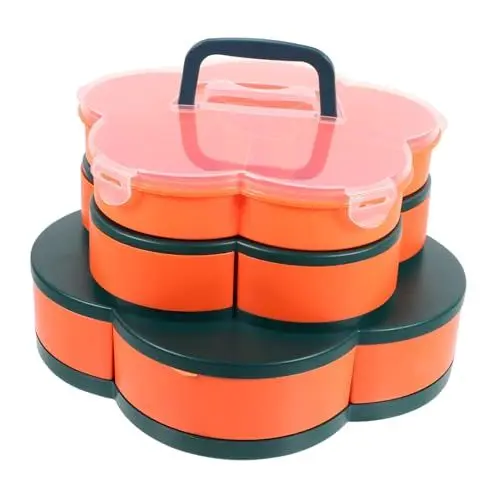 Produktbild: Alipis 1 Teilige Box Mit Drei Ebenen Für Süßigkeiten Speisekammer Spielzeugregal Tackle Obst Snackmaschine Frischhaltefolie Spender Serviertablett Tabletts Für Korb Kit