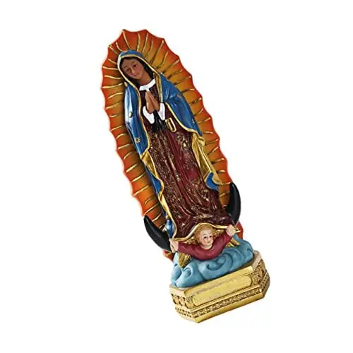 Produktbild: Alipis 1stk Wohndekoration Mi Taufschmuck Für Mädchen Taufe Heilig Geburt Desktop-Ornament Zwerge Gold Statue Der Gesegneten Segne Banner Kuchendeckel Überqueren Segnen Harz