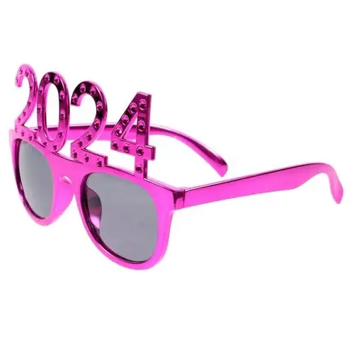 Produktbild: Alipis 2024 ferngläser kinderferngläser trinkbrille leuchtbrillen Neujahrsbrille Sonnenbrille Damen Strahl Plastik schnapsgläser Party-Brillen-Dekore Neujahrsparty-Brillen STK Rosy