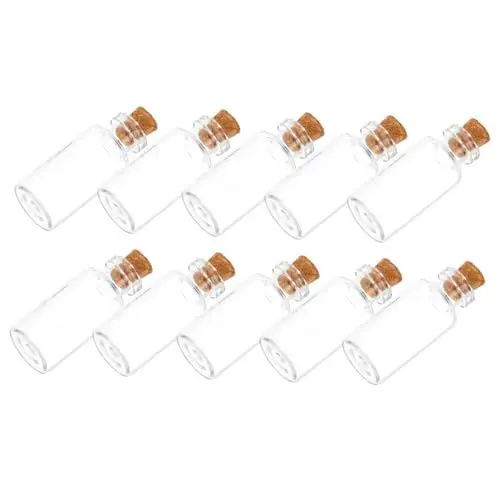 Produktbild: Alipis 24St transparente Wunschflasche handwerkliche Flasche aus Kork Wunschflasche selber machen kleine sektflaschen kleine flaschen glasflasche selber machen kleine DIY-Flasche Holz