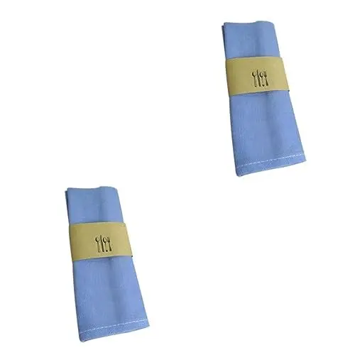 Produktbild: Alipis 2St Backtuch Leinenservietten Esstisch Tischset Sackleinen Abendessen Tuch weiße Stoffservietten küchenhandtuch handtücher küche Leinenstoff Tischservietten aus Stoff Blue