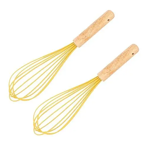 Produktbild: Alipis 2St Backwerkzeuge hand mixers handrührwerk Sahnemixer Küchengerät Eierschläger Mini-Schneebesen Mehlstreuer Milchschläger Sahnemischer Whiskey-Mixer Schneebesen Handmixer Hölzern