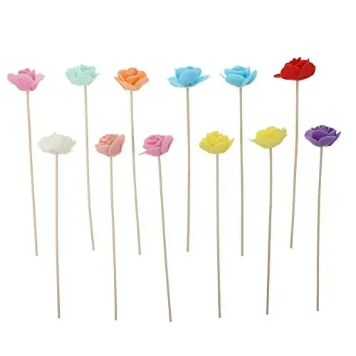 Produktbild: Alipis 2St Blumen der Aromatherapie Zubehör Diffusorstab Abs Duftdiffusor das büro ätherisches öl Parfüm Aromatherapie flüchtige Stäbchen Aromatherapie-Stäbchen Luft Rose Vanille Kleidung