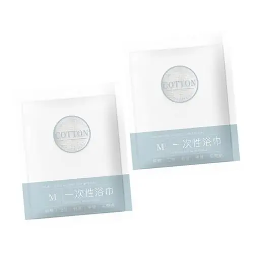 Produktbild: Alipis 2St Einweg-Badetuch disposable toilet pads Einweg Gesichtstücher Einweg Hygienetücher Einweg-Beauty-Handtücher Einweg-Hygienetücher verdicken Handtuch Hotelbedarf reisen Vlies Weiß