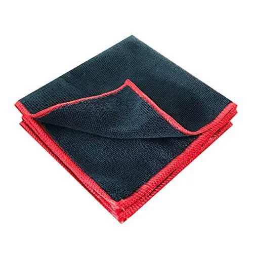 Produktbild: Alipis 2stücke Mikrofaser Whiteboard Tücher Schwarze Reinigungstücher Für Müheloses Abwischen Von Whiteboards Fahrzeugen Und Haushaltsoberflächen Absorbierend Und Langlebig