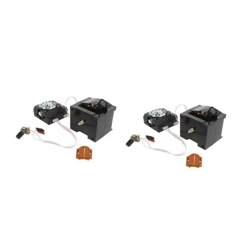 Produktbild: Alipis 2St Kuckuckswanduhr Uhrwerk Einer Wanduhr Uhr-DIY-Kit Uhrmotoren batteriebetriebener Ersatz lautloses Quarzuhrwerk Uhrzeiger und Uhrwerk Wanduhrwerk großes Uhrwerk Plastik Black