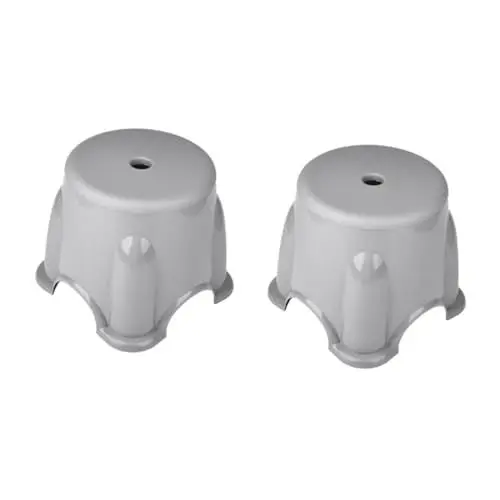 Produktbild: Alipis 2St Rutschfester Hocker kinderhocker kinderstuhl Stool Sitzhocker kinderhichstuhl Anti-Rutsch-Hocker für das Badezimmer Eingangshocker klein Kinder-Fußhocker Kinder hocker Grey