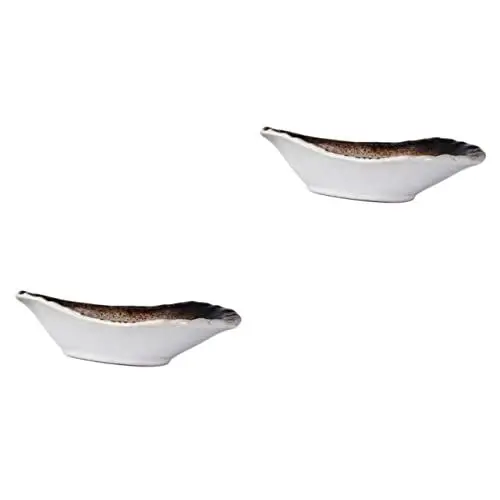 Produktbild: Alipis 2St Saucenteller aus Keramik küchenarmatur kitchen accessories Dip-Sauce-Teller Saucenschüssel Gewürze Gewürzgericht Sojasaucengericht empfindlich Soße Beilagen Wiederverwendbar