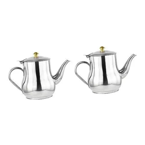 Produktbild: Alipis 2St Topf edelstahlbehälter edelstahlflasche shaker flasche spice container Ölspender Ölaufbewahrung Fettaufbewahrung Gewürzflasche für die Küche Ölflasche Rostfreier Stahl Silver