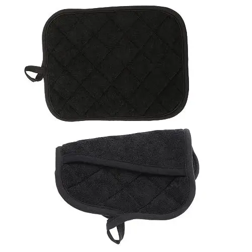 Produktbild: Alipis 2pcs Baumwolle Topflappen Hitzebeständig Zum Kochen Backen Tischmatte Küche
