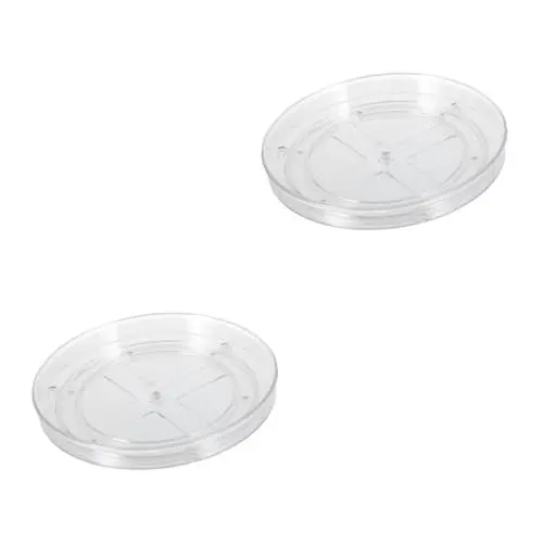Produktbild: Alipis 2St drehbares Regal Seifen Halter Drehhalter Flaschenhalter Lagerregal Schmucktablett Gläserregal Gewürzregal Multifunktion Veranstalter Soße Container rotieren das Haustier
