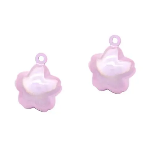 Produktbild: Alipis 2St hängende Glocke Kleidung anhänger schlüsselkette schlüsselanhänger seat Glocken für das Handwerk japanische Glockenanhänger Kirsche DIY Glocke hängen Glocke zubehör Rosa