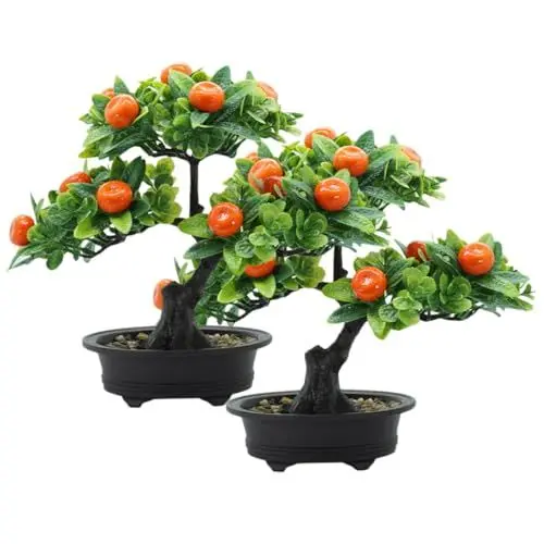 Produktbild: Alipis 2St künstlicher obstbaum Wohnkultur Bürodekoration Obstbaum dekor gefälschter Orangenbaum-Bonsai Ornament Anlage Simulationsfrucht-Bonsai-Dekor Simulation Obstbaum Kumquat Pflanze