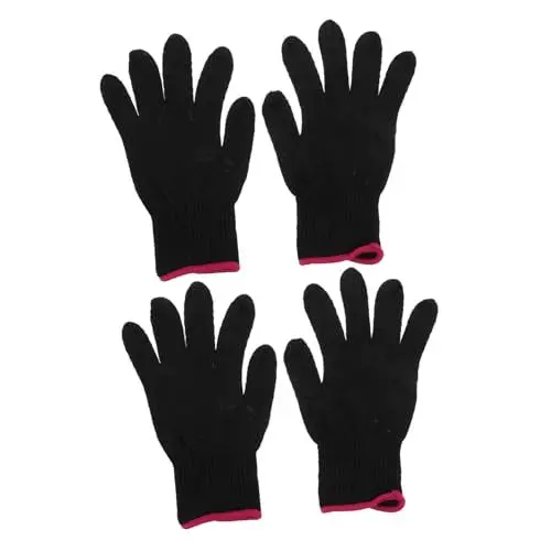 Produktbild: Alipis 2 Sets 4pcs Hitzebeständige Handschuhe Silikon Beulen Für Haar Styling Lockenstab