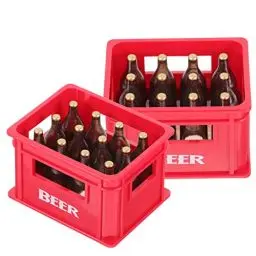 Produktbild: Alipis 2 Sätze Puppenhaus Spielzeug Mini-biergetränke Miniatur-biermodelle Küchenspielzeug Zum Spielen Weinkorb Aus Kunststoff Mini-flaschenmodelle Trinkflasche Plastik Aufbewahrungskiste