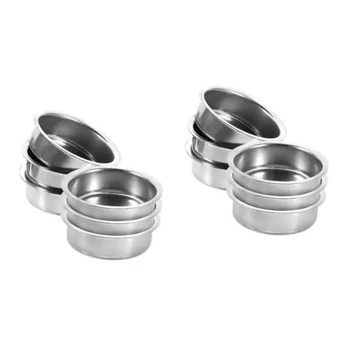 Produktbild: Alipis 2 Sätze Räuchergefäß Räucherstäbchenhalter Räuchergefäß Räucherkegelbrenner Räucherplatte Ersatz Räucherschale Ersatz Räucherplatte Metall Edelstahl Silber 6 Stück * 2