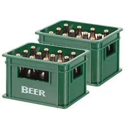 Produktbild: Alipis 2 Sets Miniatur-Bierflaschen Puppenhaus Gefälschte Bierkiste Mini-Haus Bier Aufbewahrungsbox Puppenhaus Weinkiste Für Puppenhaus Küchenzubehör Dekoration