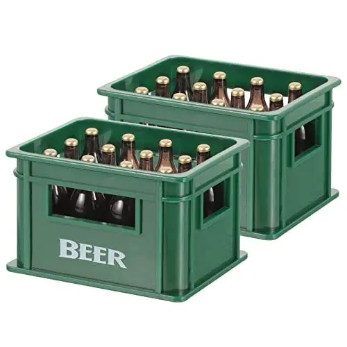 Produktbild: Alipis 2 Sets Miniatur-Bierflaschen Puppenhaus Gefälschte Bierkiste Mini-Haus Bier Aufbewahrungsbox Puppenhaus Weinkiste Für Puppenhaus Küchenzubehör Dekoration