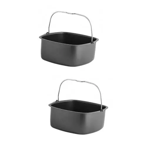 Produktbild: Alipis 2 Stk Luftfritteuse the cook die köchin bratentopf Kochen roast grillzubehã¶r römmertopf Pizza Pfanne pizzapfanne einkoch grillwok Küchengerät Quadrat Kuchenform Werkzeug Zubehör