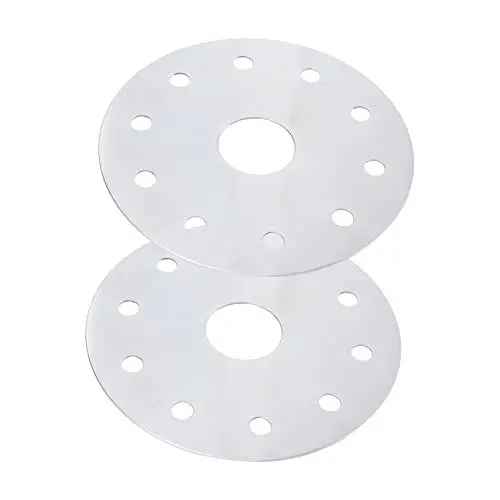 Produktbild: Alipis 2 Stück Blatt Induktion Sherd Wärme Leit Blech Auftauplatte Wärmediffusor Adapter Für Induktionsherde Kochgeschirrzubehör Induktionsdiffusorplatten Silver Rostfreier Stahl