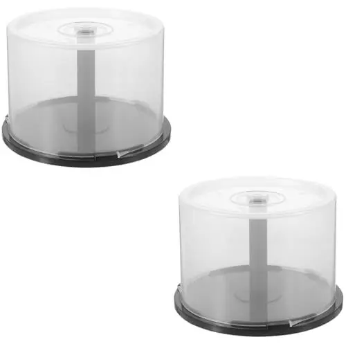 Produktbild: Alipis 2 Aufbewahrungsbox - Transparenter Mit Deckel, /Dvd Halter FüR 50 Discs, Ideal FüR Zuhause