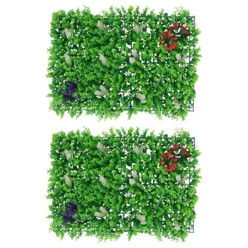 Produktbild: Alipis 2stücke Künstliches Pflanzenwandpaneel Uv-beständige Grünwand Für Garten Hochzeiten Und Events Pflegeleicht Natürliche Zur Und Zaunverkleidung