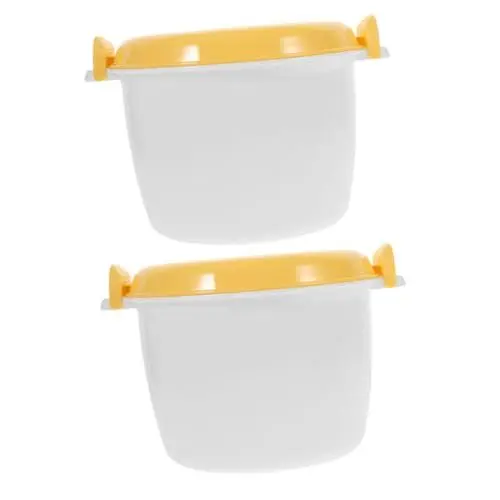 Produktbild: Alipis 2 Stück Reiskocher Dampfgarer Mikrowelle Schnellkochtopf Mikrowelle Nudelkocher Kochdampfer Mikrowellen Dampfgarer Topf Mikrowelle Reistöpfe Mikrowelle Reisdampfer