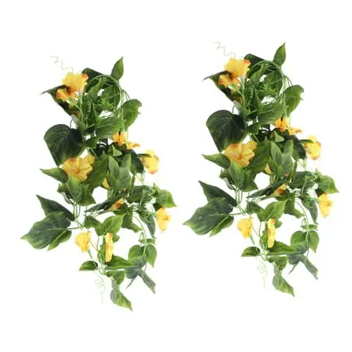 Produktbild: Alipis 2 Stücke Blume Girlande Dekorationen Künstliche Reben Floral Bunting Für Uk Wohnkultur