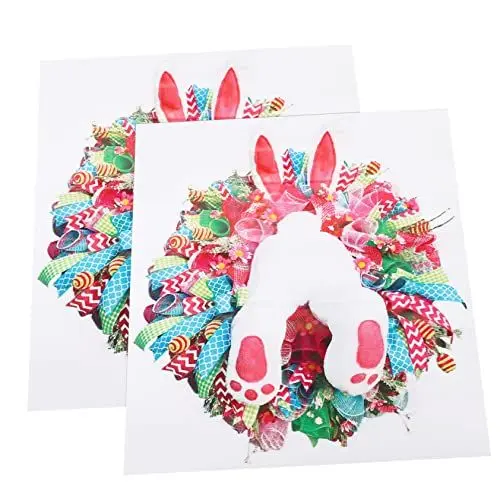 Produktbild: Alipis 2st Aufkleber Ostern-wanddekoration Wandkunst Hase Wandtattoo Wandtapete Wandtattoo Osterhase Wandtattoos Mit Ostereiern Fensterdekoration Zu Ostern Häschen Fensterfolie Pvc