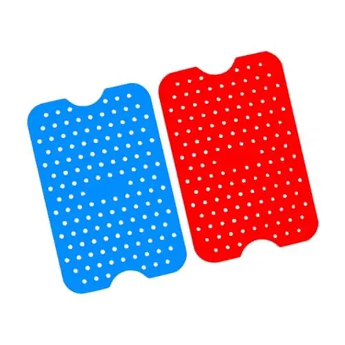Produktbild: Alipis 2st Heißluftfritteuse Ofenluftfritteuse Gummi Backofen-grillrost Backmatte Für Die Luftfritteuse Backmatten Backofen Silikonmatte Silikon-backmatte Beschichtung Kieselgel Tragbar