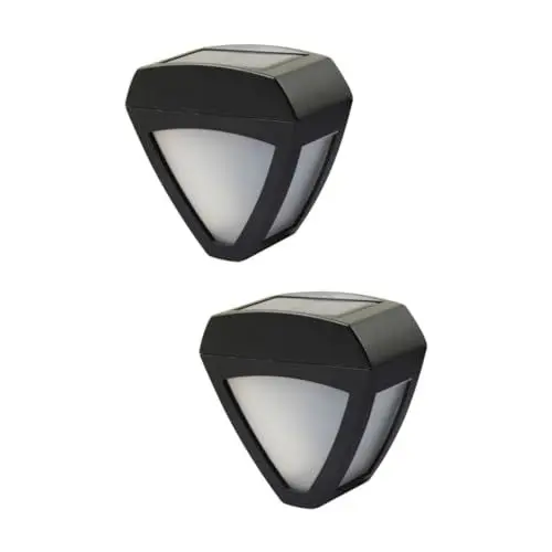 Produktbild: Alipis 2st Solar-wandleuchte Solarleuchte Im Freien Solar Wandleuchte Außen Solarbetriebene Außenleuchten Wege Wandleuchten Sonnenlicht Pfostenlampe An Der Wand Montiert