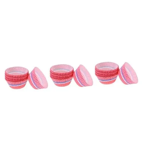 Produktbild: Alipis 300 Stk Cupcake-Tassen back zubehör bratentopf grillwok cupcake set römmertopf Cupcake-Liner Cupcake-Wrapper Cupcake-Förmchen Cupcake-Wraps Kuchen Pappbecher Geschenkpapier rot