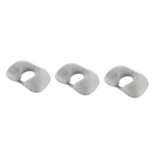 Produktbild: Alipis 3St Reisekissen Sofa Auflage Sofa Polster couchauflage Couchkissen Couch Polster Nackenkissen für Relaxsessel Couch Liege Sofakissen Nackenstützkissen U-förmiges Kissen Grey