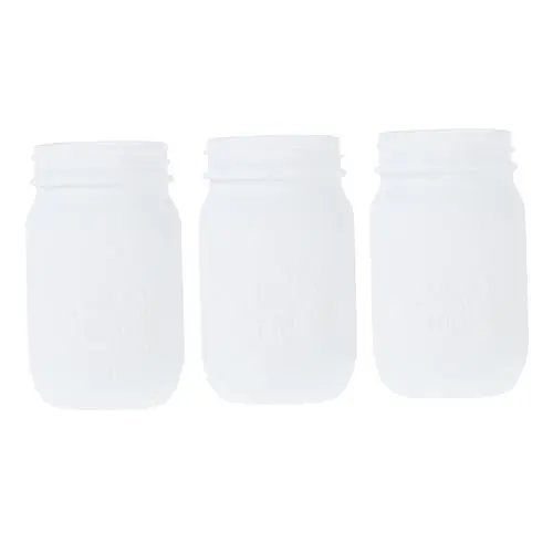 Produktbild: Alipis 3 STK Einmachglas Zylindervasen Getrocknete Blumenvase Klare Vase Kreative Vase Blumenkübel Mini-vasen Pflanzen Einfachheit Blumenvase Nordisches Tischvase Weiß