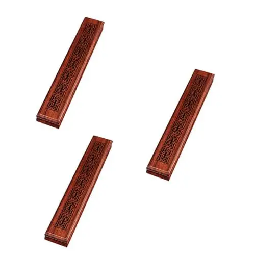 Produktbild: Alipis 3 STK Räucherstäbchen Weihrauch Sarg Räucherkegelhalter Weihrauch-Organizer räucherkiste räucherkästchen Mahagoni- Räuchergefäß Schatztruhe Büro Xiangtai Hölzern
