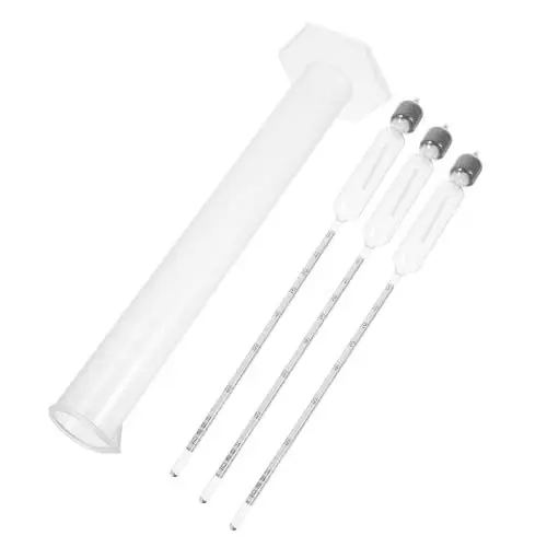 Produktbild: Alipis 3 Sätze Weinherstellungsset Messzylinder Aus Glas Kompaktes Hydrometer Kit Komplett Mit Klopfer Hydrometer Bierzähler Aräometer Reagenzglas Plastik Alkohol Haushalt