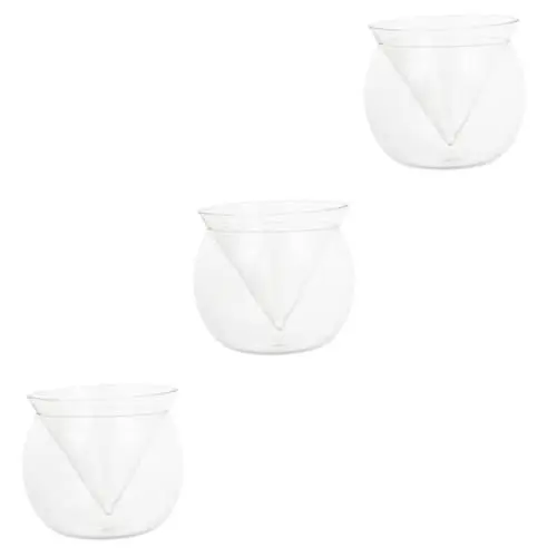 Produktbild: Alipis 3 Stk Glas Glasbecher Cocktailgläser Highball-Gläser Wodkaglas Rum Weingläser Cocktailbecher für Bar Cocktailhalter Kaffee Weinglas Margarita-Tasse Container Kühler Weiß