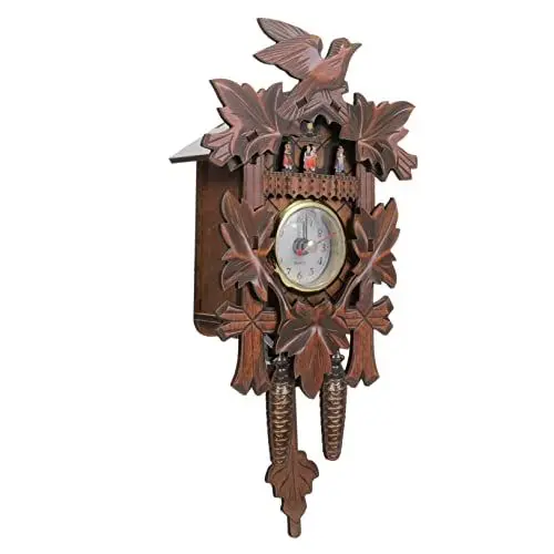 Produktbild: Alipis 3 Stück Holz Wanduhr Hängeuhr Holz Wanduhr Holz Kuckucksuhr Holz Hänge Kuckucks Wanduhr Holzuhr Holzornament Hänge Wanduhr