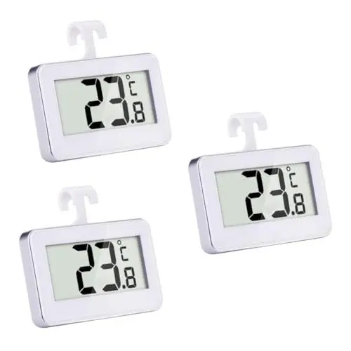 Produktbild: Alipis 3 Stück Kühlschrankthermometer Digitalthermometer Kühlschrankthermometer Weiß