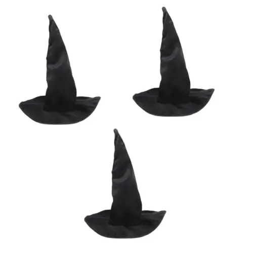 Produktbild: Alipis 3 Stück Zaubererhut Party Hexenhut Leichter Halloween Hut Dekorativer Halloween Hut Kostüm Hexenhut Halloween Hexenhut Cosplay Halloween Hut Halloween Partyhut Cosplay